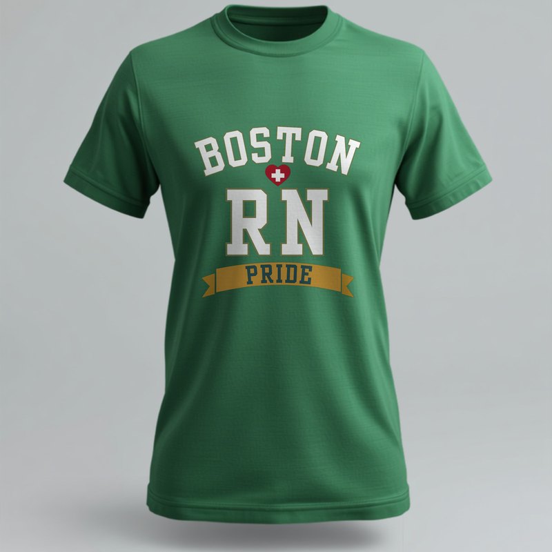 Boston RN pride custom nurse shirt