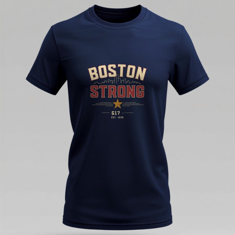 Boston Strong custom t-shirt printed by Mass TeePrint