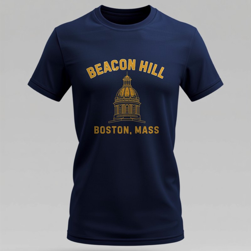 Beacon Hill Boston college t-shirt in blue and gold