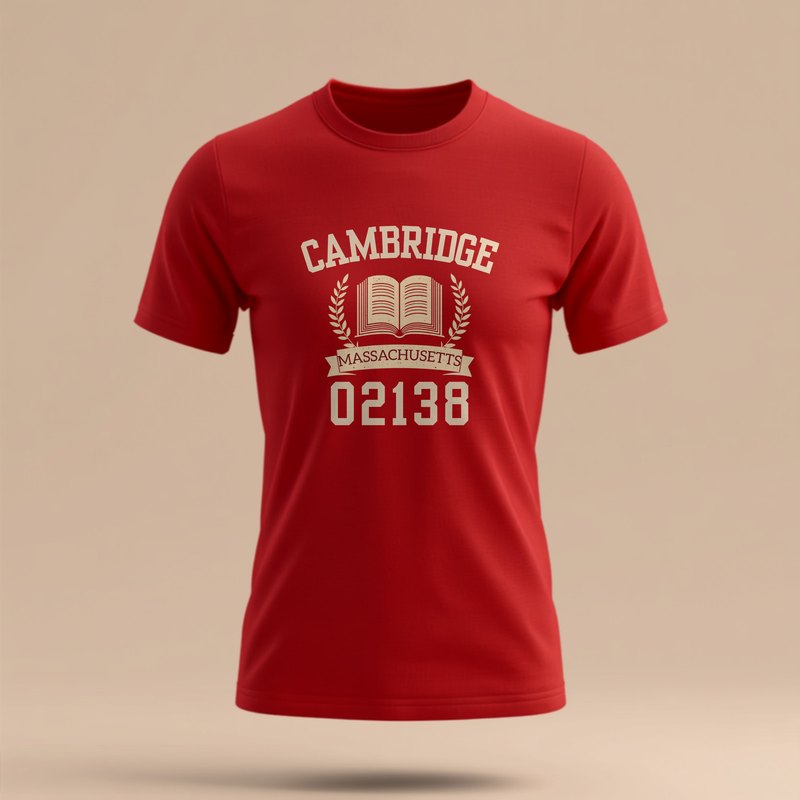 Cambridge Massachusetts crimson college t-shirt