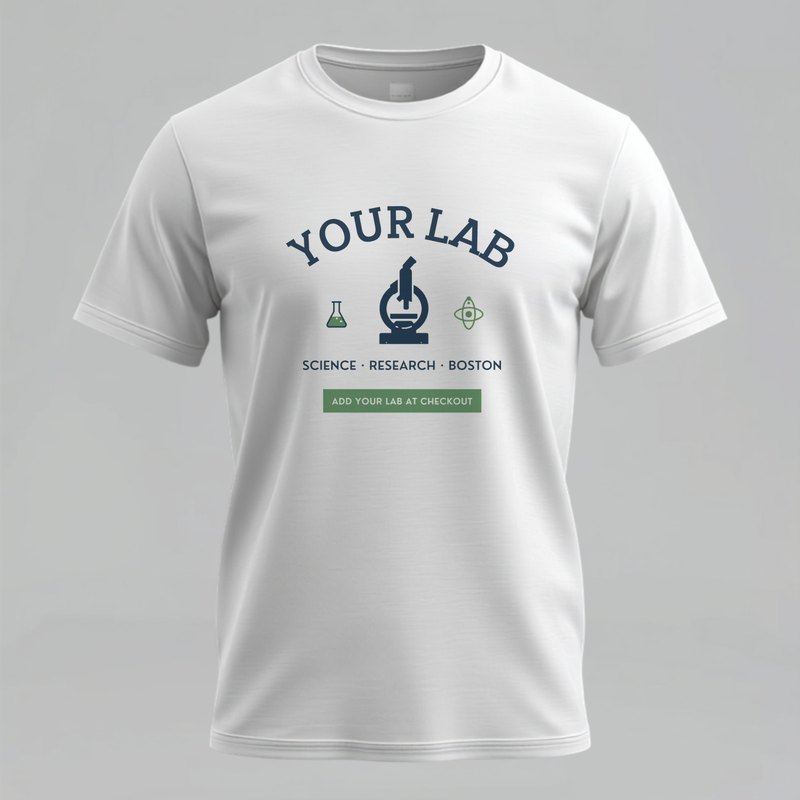 Custom science lab t-shirt with your lab name